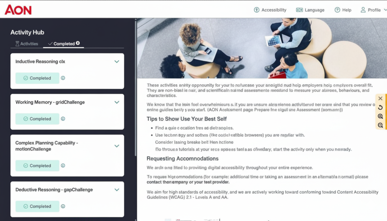 Cognitive Assessment Activity Hub